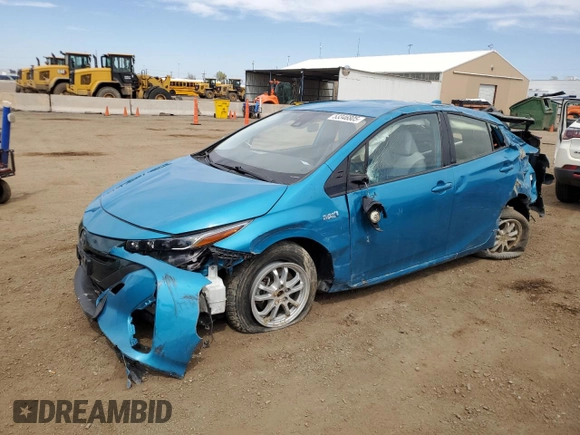 2020 Toyota Prius Prime LE with VIN JTDKARFP4L3120241, listed as a Copart auction lot 53346805 with 94,107 mi miles and Salvage Title. Bid and sale history available at carsss.com. Image 1.