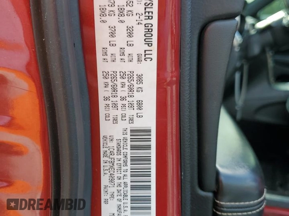 2014 Jeep Grand Cherokee Limited с VIN 1C4RJFBMXEC409071, выставлен на аукционе Copart как лот 58671325 с пробегом 215 044 миль миль и Чистый • Clean title. История ставок и продаж доступна на DreamBid. Изображение 13.