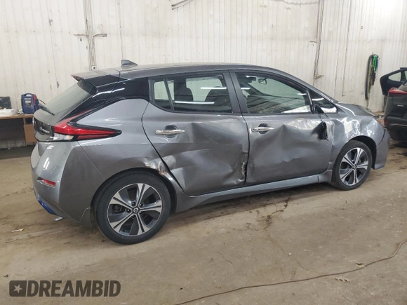 2020 Nissan LEAF SV Plus with VIN 1N4BZ1CP7LC311088, listed as a Copart auction lot 48157795 with 37,181 mi miles and Salvage Title. Bid and sale history available at DreamBid. Image 3.
