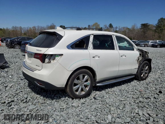 2016 Acura MDX Advance z VIN 5FRYD4H91GB062857, wystawiony jako Copart lot #51252365 z przebiegiem 91 121 mil mil oraz Szkoda całkowita • Salvage title. Historia ofert i sprzedaży dostępna na DreamBid. Obrazek 3.