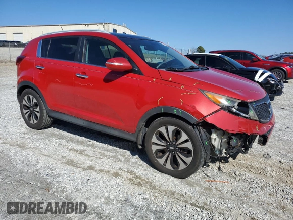 2011 Kia Sportage SX with VIN KNDPC3A64B7120176, listed as a Copart auction lot 48480145 with 208,933 mi miles and Salvage title. Bid and sale history available at DreamBid. Image 4.