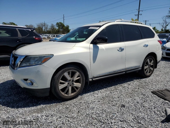 2014 Nissan Pathfinder SL with VIN 5N1AR2MN0EC690071, listed as a Copart auction lot 49235085 with 161,916 mi miles and Salvage Title. Bid and sale history available at carsss.com. Image 1.