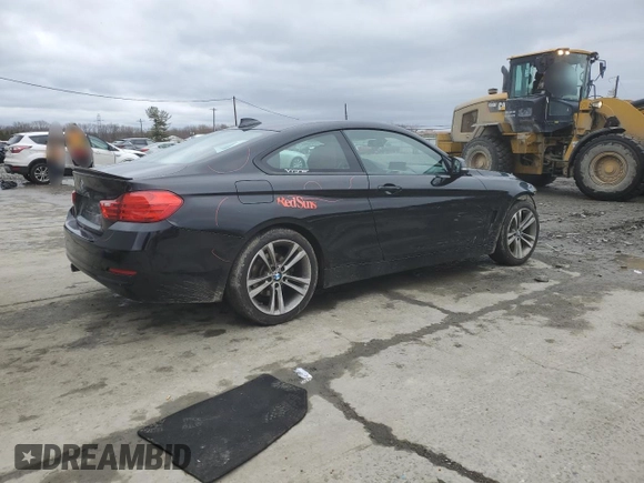 2014 BMW 4 Series 428i xDrive with VIN WBA3N5C51EF715759, listed as a Copart auction lot 48962695 with 90,936 mi miles and Salvage Title. Bid and sale history available at DreamBid. Image 3.