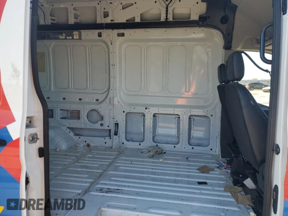 2024 Ford Transit Cargo with VIN 1FTRU8XG0RKA03544, listed as a Copart auction lot 80973924 with 3,415 mi miles and Salvage Title. Bid and sale history available at DreamBid. Image 10.