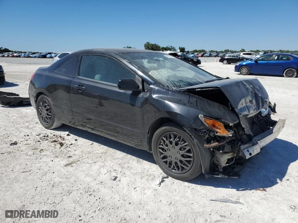 2007 Honda Civic Cpe LX with VIN 2HGFG12647H576288, listed as a Copart auction lot 49391845 with 172,521 mi miles and Salvage Title. Bid and sale history available at carsss.com. Image 4.