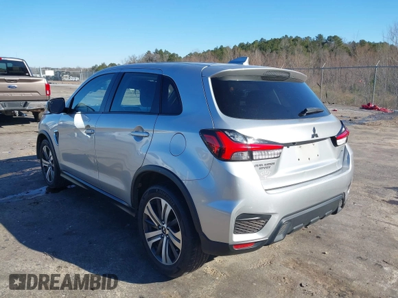 2021 Mitsubishi Outlander Sport SE with VIN JA4APVAU9MU019119, listed as a IAAI auction lot 41357738 with 124,480 mi miles. Bid and sale history available at carsss.com. Image 3.