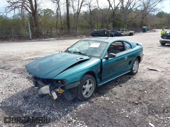 1996 Ford Mustang with VIN 1FALP4041TF145381, listed as a IAAI auction lot 41754114 with 185,072 mi miles. Bid and sale history available at carsss.com. Image 18.