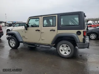 2018 Jeep Wrangler JK Unlimited Sport S with VIN 1C4BJWDG8JL823632, listed as a Copart auction lot 46688645 with 102,801 mi miles and Salvage Title. Bid and sale history available at carsss.com. Image 2.