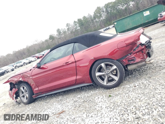 2017 Ford Mustang V6 with VIN 1FATP8EM2H5335476, listed as a Copart auction lot 43385465 with 76,027 mi miles and Salvage Title. Bid and sale history available at carsss.com. Image 2.
