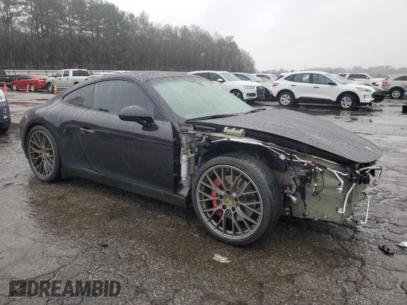 2017 Porsche 911 Carrera S with VIN WP0AB2A90HS124213, listed as a Copart auction lot 45564264 with 21,285 mi miles and . Bid and sale history available at DreamBid. Image 4.