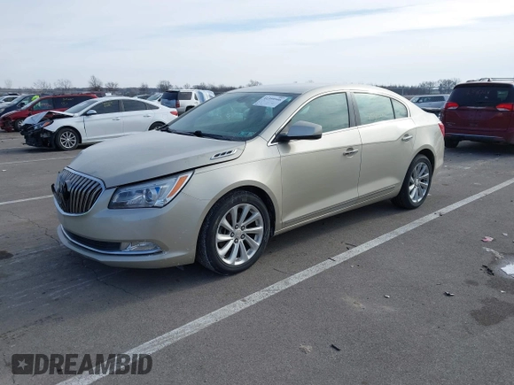 2014 Buick LaCrosse with VIN 1G4GA5G31EF247004, listed as a IAAI auction lot 41399546 with 80,601 mi miles and . Bid and sale history available at DreamBid. Image 2.