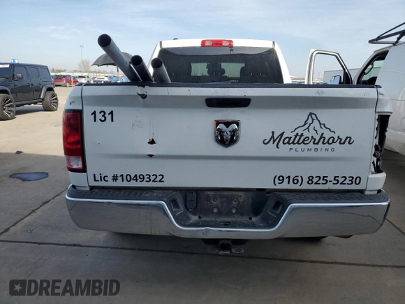 2019 Ram 1500 Classic Tradesman with VIN 1C6RR6FGXKS627811, listed as a Copart auction lot 46370315 with 191,908 mi miles and Clean Title. Bid and sale history available at carsss.com. Image 6.