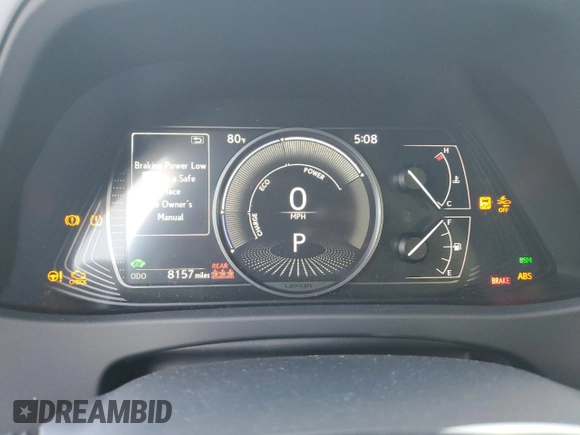 2024 Lexus UX 250h F Sport z VIN JTHB6JBH6R2186160, wystawiony jako Copart lot #80963174 z przebiegiem 8 157 mil mil oraz Szkoda całkowita • Salvage title. Historia ofert i sprzedaży dostępna na DreamBid. Obrazek 9.