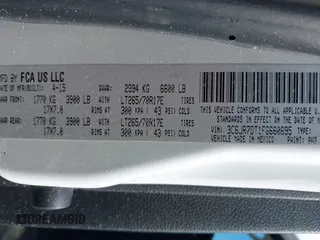 2015 Ram 1500 Tradesman with VIN 3C6JR7DT1FG660695, listed as a IAAI auction lot 42545263 with 154,283 mi miles and . Bid and sale history available at DreamBid. Image 9.
