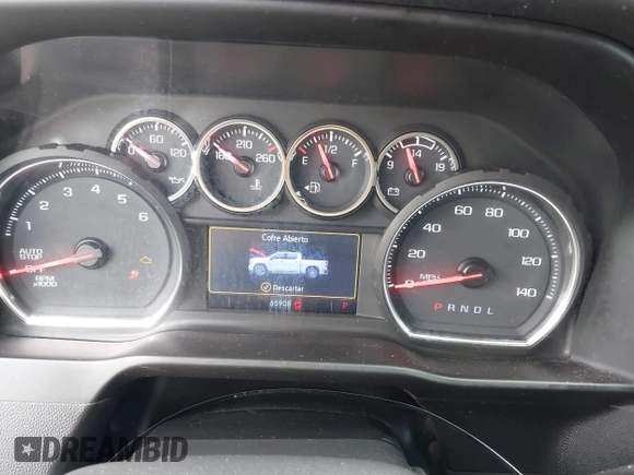 2020 Chevrolet Silverado 1500 LT with VIN 3GCPWCED8LG123815, listed as a IAAI auction lot 41880381 with 65,908 mi miles. Bid and sale history available at carsss.com. Image 7.