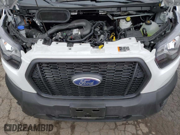 2024 Ford Transit Cargo with VIN 1FTBR1C87RKB09286, listed as a Copart auction lot 48544955 with 4,343 mi miles and Salvage Title. Bid and sale history available at DreamBid. Image 12.