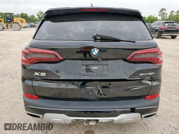 2022 BMW X5 xDrive40i with VIN 5UXCR6C01N9K79249, listed as a Copart auction lot 59142615 with 46,758 mi miles and Salvage title. Bid and sale history available at DreamBid. Image 6.
