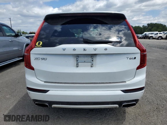 2018 Volvo XC90 R-Design with VIN YV4A22PM4J1321020, listed as a Copart auction lot 50467864 with 105,466 mi miles and Salvage Title. Bid and sale history available at carsss.com. Image 6.