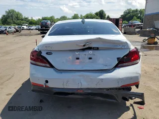 2019 Genesis G70 Advanced with VIN KMTG44LA9KU019674, listed as a Copart auction lot 63004515 with 60,493 mi miles and Salvage title. Bid and sale history available at DreamBid. Image 6.