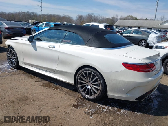 2017 Mercedes-Benz S 550 with VIN WDDXK8CB4HA024186, listed as a IAAI auction lot 41893799 with 73,633 mi miles and . Bid and sale history available at DreamBid. Image 3.