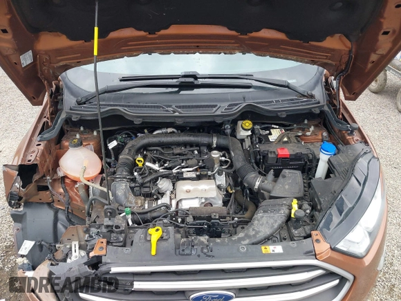 2018 Ford EcoSport SE with VIN MAJ3P1TEXJC229328, listed as a IAAI auction lot 42059911 with 27,531 mi miles. Bid and sale history available at carsss.com. Image 10.