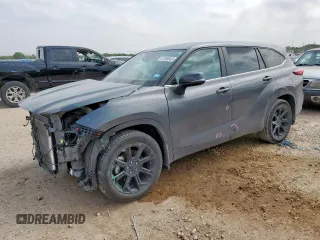 2023 Toyota Highlander L with VIN 5TDKDRAH7PS524887, listed as a Copart auction lot 57568845 with 55,222 mi miles and Salvage title. Bid and sale history available at DreamBid. Image 1.