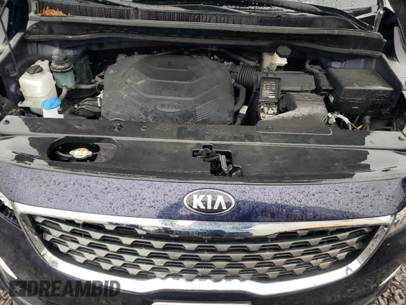 2021 Kia Sedona EX with VIN KNDMB5C11M6662525, listed as a Copart auction lot 44820825 with 53,520 mi miles and Salvage Title. Bid and sale history available at carsss.com. Image 12.