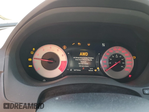 2024 Acura RDX w/A-Spec Package with VIN 5J8TC2H69RL806070, listed as a Copart auction lot 42016335 with 7,734 mi miles and Salvage title. Bid and sale history available at DreamBid. Image 9.