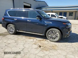 2022 Nissan Armada SL with VIN JN8AY2BD4N9676791, listed as a Copart auction lot 48520835 with 44,075 mi miles and Salvage Title. Bid and sale history available at carsss.com. Image 4.