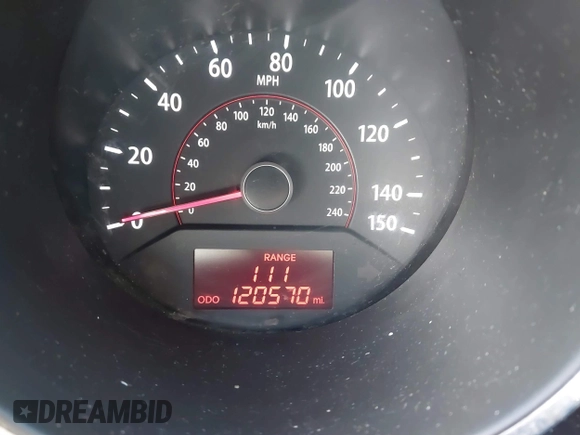 2011 Kia Sorento LX with VIN 5XYKT3A1XBG158819, listed as a IAAI auction lot 41665390 with 120,570 mi miles. Bid and sale history available at carsss.com. Image 15.