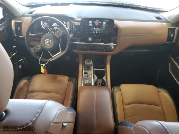2023 Nissan Pathfinder Platinum with VIN 5N1DR3DK9PC267579, listed as a Copart auction lot 50333675 with 19,786 mi miles and Salvage Title. Bid and sale history available at carsss.com. Image 8.