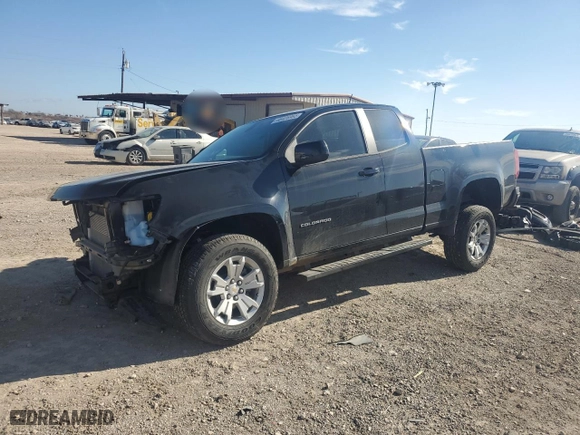 2022 Chevrolet Colorado 2WD LT with VIN 1GCHSCENXN1198672, listed as a Copart auction lot 46426965 with 10,795 mi miles and Salvage Title. Bid and sale history available at carsss.com. Image 1.