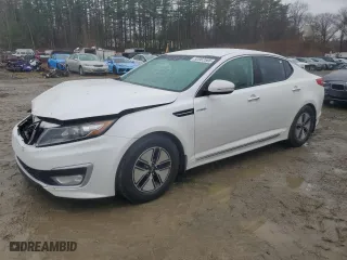 2013 Kia Optima Hybrid EX with VIN KNAGM4AD6D5047809, listed as a Copart auction lot 52002565 with 118,782 mi miles and Clean Title. Bid and sale history available at carsss.com. Image 1.