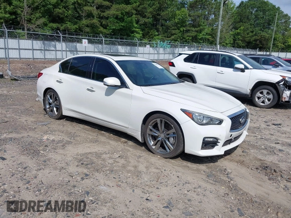 2014 Infiniti Q50 Sport with VIN JN1BV7AP5EM683640, listed as a IAAI auction lot 42459979 with 315,363 mi miles and . Bid and sale history available at DreamBid. Image 1.