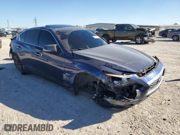2019 Infiniti Q50 RED SPORT 400 with VIN JN1FV7AP2KM760946, listed as a Copart auction lot 80971704 with 69,882 mi miles and Salvage Title. Bid and sale history available at carsss.com. Image 4.