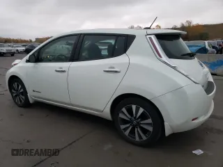 2017 Nissan LEAF SL with VIN 1N4BZ0CP0HC311984, listed as a Copart auction lot 77020874 with 58,326 mi miles and Salvage Title. Bid and sale history available at carsss.com. Image 2.