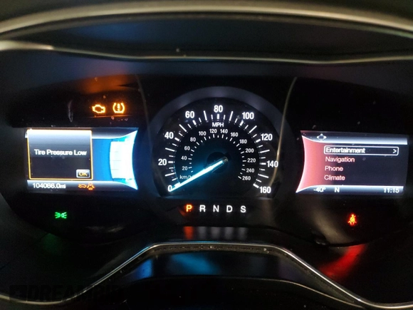 2016 Ford Fusion SE with VIN 3FA6P0T9XGR381162, listed as a Copart auction lot 52078585 with 104,066 mi miles and Clean Title. Bid and sale history available at carsss.com. Image 9.
