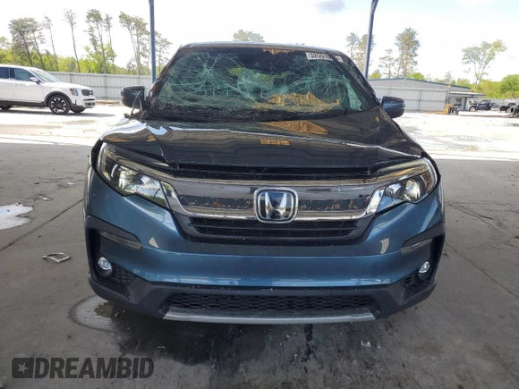 2020 Honda Pilot EX-L with VIN 5FNYF5H57LB028110, listed as a Copart auction lot 52551935 with 71,263 mi miles and Salvage title. Bid and sale history available at DreamBid. Image 5.