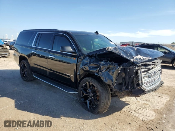 2019 GMC Yukon XL SLT with VIN 1GKS1GKC5KR327079, listed as a Copart auction lot 45928435 with 115,038 mi miles and Salvage Title. Bid and sale history available at carsss.com. Image 4.