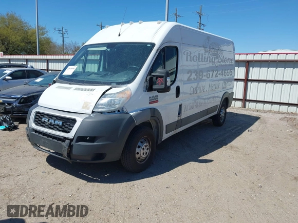 2017 Ram ProMaster Cargo with VIN 3C6TRVDGXHE539159, listed as a IAAI auction lot 41848586 with 263,092 mi miles and . Bid and sale history available at carsss.com. Image 19.