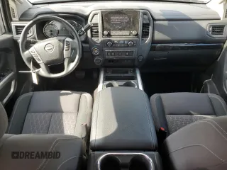 2024 Nissan Titan SV with VIN 1N6AA1FB4RN118355, listed as a Copart auction lot 57669095 with 2,861 mi miles and Salvage title. Bid and sale history available at DreamBid. Image 8.