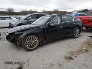 2024 Infiniti Q50 Luxe with VIN JN1EV7BR9RM632130, listed as a Copart auction lot 82011124 with Not Provided miles and Salvage Title. Bid and sale history available at DreamBid. Image 1.