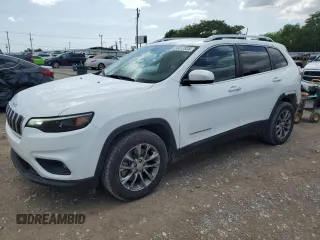 2019 Jeep Cherokee Latitude Plus z VIN 1C4PJLLB3KD420387, wystawiony jako Copart lot #54417325 z przebiegiem 129 821 mil mil oraz Szkoda całkowita • Salvage title. Historia ofert i sprzedaży dostępna na DreamBid. Obrazek 1.