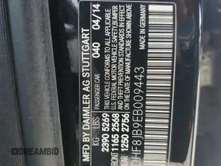 2014 Mercedes-Benz E 350 Luxury with VIN WDDHF8JB9EB009443, listed as a Copart auction lot 65094745 with 69,245 mi miles and Salvage title. Bid and sale history available at DreamBid. Image 13.