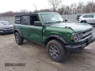 2024 Ford Bronco Big Bend with VIN 1FMDE7BHXRLA69347, listed as a IAAI auction lot 41957911 with Not Provided miles and . Bid and sale history available at carsss.com. Image 1.