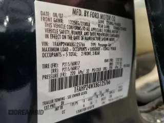 2008 Ford Taurus SEL with VIN 1FAHP24WX8G125766, listed as a Copart auction lot 59024214 with 112,411 mi miles and Salvage Title. Bid and sale history available at carsss.com. Image 13.