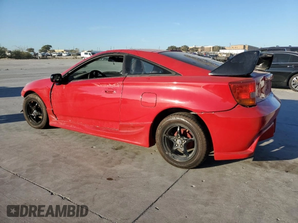 2000 Toyota Celica GT with VIN JTDDR32T9Y0023255, listed as a Copart auction lot 77186014 with 0 mi miles and Clean Title. Bid and sale history available at carsss.com. Image 2.