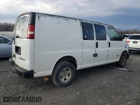 2003 Chevrolet Express Cargo with VIN 1GCFG25T731149766, listed as a Copart auction lot 44036855 with Not Provided miles and Non Repairable. Bid and sale history available at DreamBid. Image 3.