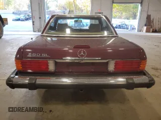 1988 Mercedes-Benz 560 560SL with VIN WDBBA48D8JA081568, listed as a Copart auction lot 75203314 with 51,120 mi miles and Salvage Title. Bid and sale history available at carsss.com. Image 6.