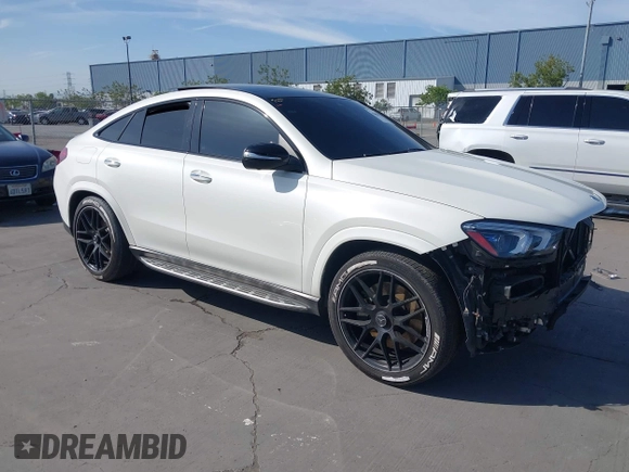 2021 Mercedes-Benz GLE 53 AMG with VIN 4JGFD6BBXMA376961, listed as a IAAI auction lot 42086876 with 66,115 mi miles and . Bid and sale history available at DreamBid. Image 1.